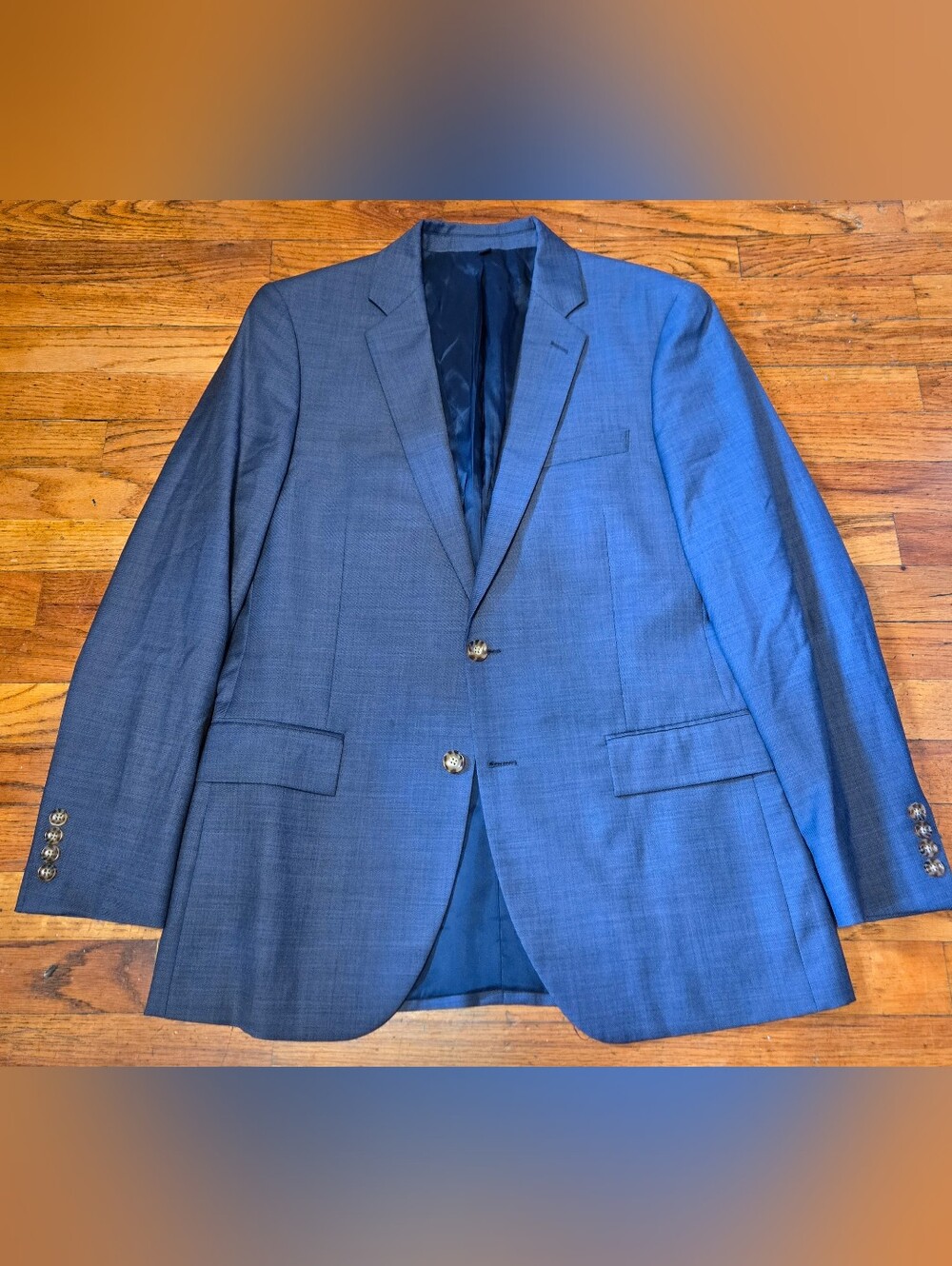 J Crew Thompson Men’s Navu Blazer 40R- FLAW (READ)